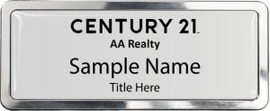 Century 21 AA Realty Prestige Polished Name Badge – KWP-109204