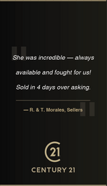 Century 21 business card back design BS-14 Professional Information Back
