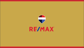 RE/MAX business card back design BS10 Gold Minimal Logo Back