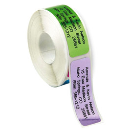 Basic Metallic Rainbow Return Address Labels on Rolls