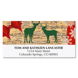 Holiday Notes Manger Return Address Labels
