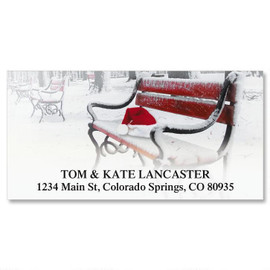 Quiet Christmas Return Address Labels