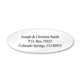 White Oval Premier Address Labels