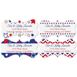Patriotic Diecut Address Labels (4 Designs)