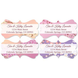 Spring Diecut Address Labels (4 Designs)