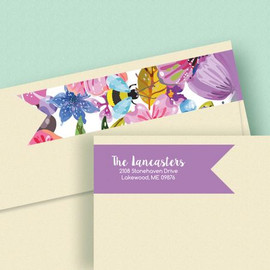 Vibrant Cheer Wrap Around Address Labels (4 Designs)