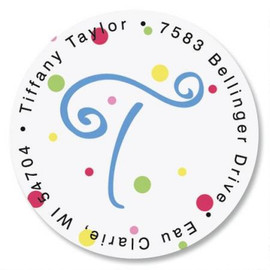 Splatter Dot Initial Round Address Labels