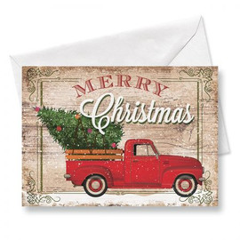 Red Truck Christmas Greeting Cards