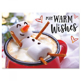 Marshmallow Snowman Christmas Greeting Cards