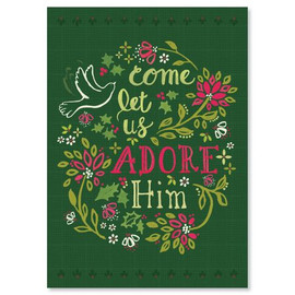 Adore Him Religious Christmas Greeting Cards
