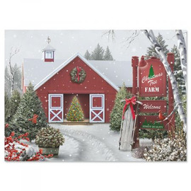 Tree Farm Religious Christmas Greeting Cards