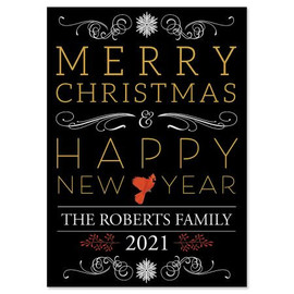 Bold Wishes Christmas Cards