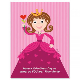 Valentine Princess Personalized Cards