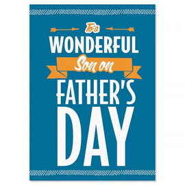 Wonderful Son on Father's Day Card