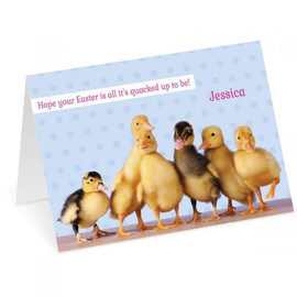 Ducks Personalized Easter Card