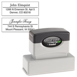 Accent Line Pre-Inking Address Stamp