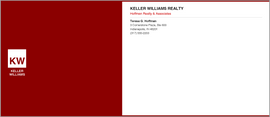 Design KW_ENV_30 custom keller williams realty #10 Envelopes