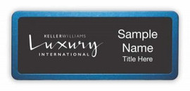 Keller Williams Luxury International Prestige Blue Anodized Name Badge
