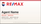 RE/MAX business card front design RM-F09 Minimalist Contact Layout