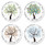 Seasons of Trees Round Address Labels (4 Designs)
