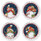Holiday Magic Gnome Round Address Labels (4 Designs)