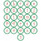 Christmas Dots Initial Round Address Labels