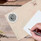 Embossed-Look Initial Round Address Labels