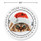 Cat Christmas Round Address Labels
