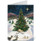 Christmas Tree with Manger Religious Greeting Cards