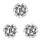 Floral Monogram Round Self-Inking Address Stamp