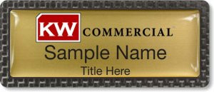 Keller Williams Commercial Carbon Frame Gold Badge