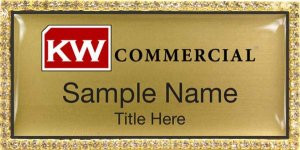 Keller Williams Commercial Gold Bling Badge