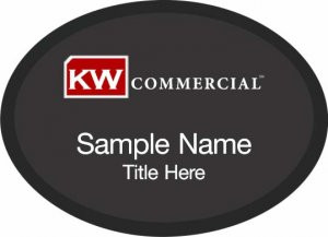 Keller Williams Commercial Black Oval Executive Badge