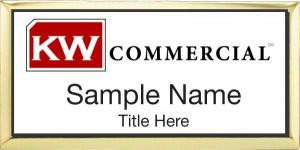 Keller Williams Commercial Gold Executive White Badge