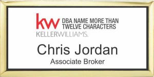 Keller Williams Realty Logo 5 Gold Executive White Badge