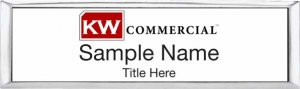 Keller Williams GPS Small Silver Executive White Badge
