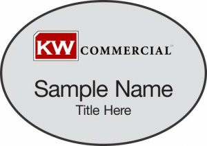 Keller Williams Commercial Silver Oval Badge