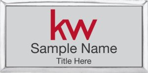 Keller Williams Silver Executive Silver Name Badge