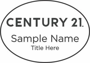Century 21 New Logo Oval White Name Badge – KWP-98849