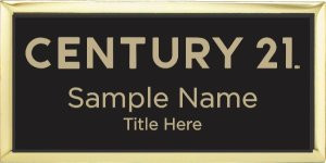 Century 21 New Logo Executive Gold Name Badge – KWP-98858