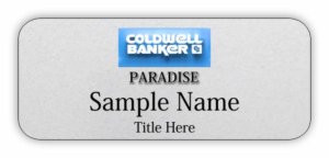 Coldwell Banker Paradise Standard Silver Name Badge | KWP-96905