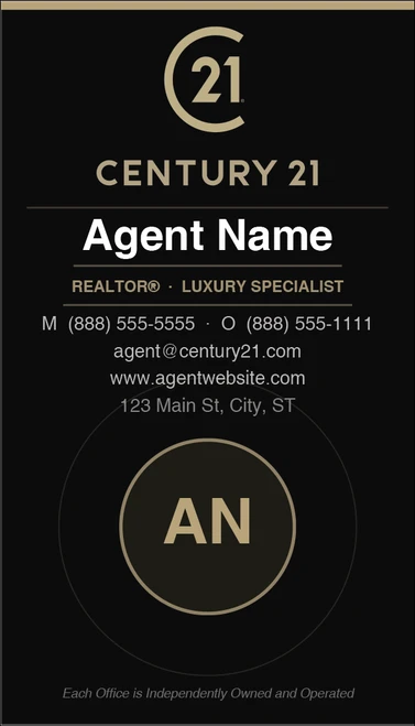 Century 21 business card front design C21-F11 Modern Branded Layout