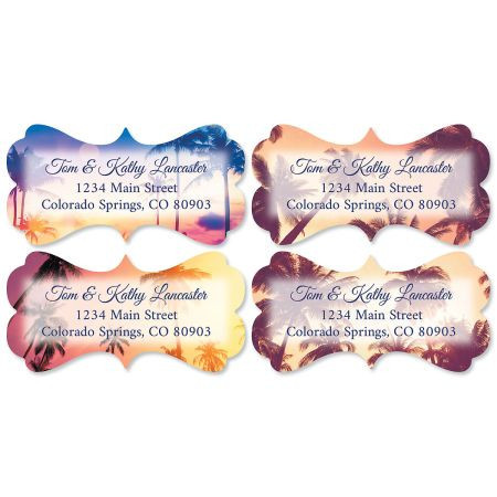 Tropical Diecut Address Labels (4 Designs)
