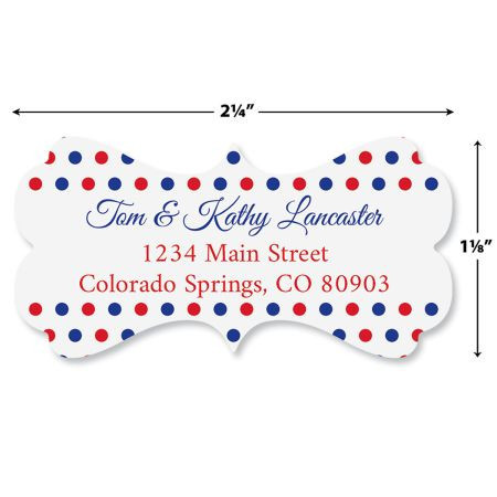 Patriotic Diecut Address Labels (4 Designs)