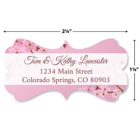 Spring Diecut Address Labels (4 Designs)