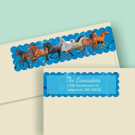 Thoroughbred Wrap Around Address Labels
