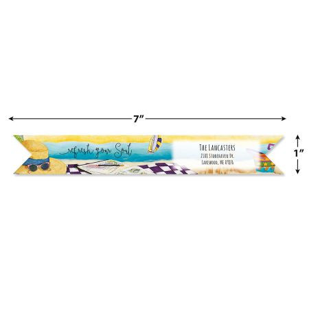 Beach Time Wrap Around Address Labels