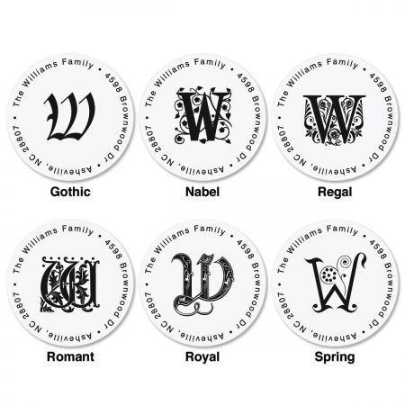 Initial Choice Round Address Label