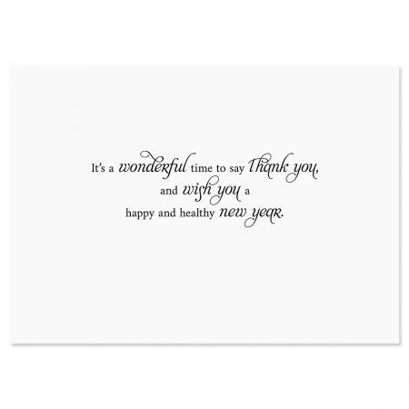 Berries in Snow Deluxe Foil Christmas Greeting Cards