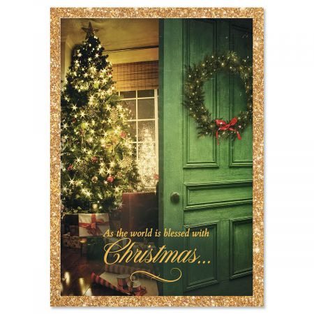 Christmas Door Religious Christmas Greeting Cards